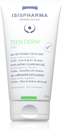 ISISPHARMA Teen Derm Gel Exfoliating Cleansing Gel for oily and problem skin