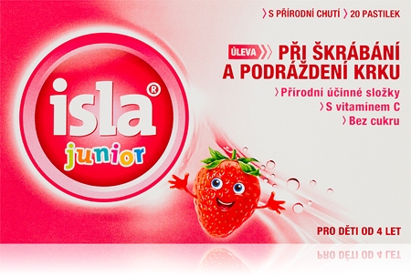 Isla Isla Junior pastilky proti bolesti v krku, suchému kašli a chrapotu