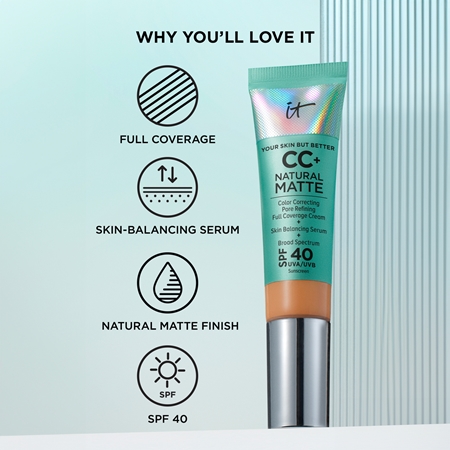IT Cosmetics Your Skin But Better CC+ Natural Matte CC cream per un finish opaco