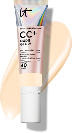 IT Cosmetics Your Skin But Better CC + Nude Glow CC Cream with a brightening effect