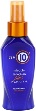it's a 10 Plus Keratin Miracle Leave-in après-shampoing sans rinçage en spray