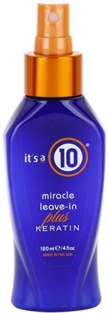 it's a 10 Plus Keratin Miracle Leave-in après-shampoing sans rinçage en spray