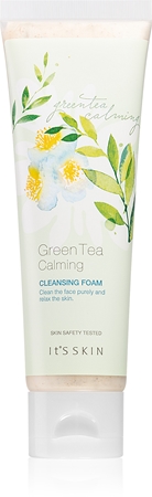 It´s Skin Green Tea espuma de limpeza suave com extrato de chá verde
