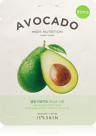 It´s Skin The Fresh Mask Avocado máscara em filme com efeito altamente hidratante e nutritivo