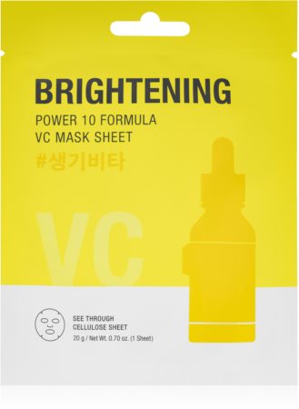 It´s Skin Power 10 Formula VC Effector Máscara em folha com efeito iluminador para pele seca