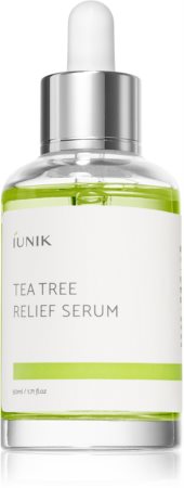 iUnik Tea Tree serum kojące do twarzy do skóry wrażliwej ze skłonnością do wyprysków