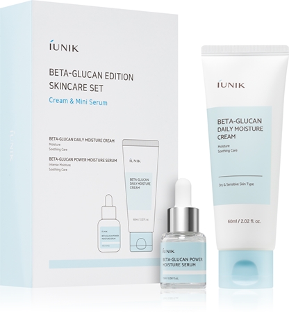 iUnik Beta Glucan Skincare Set Coffret cadeau pour une hydratation intense