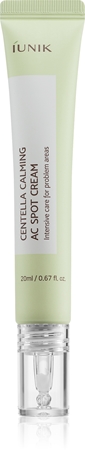 IUNIK Centella Calming AC Spot Cream soin local pour peaux à problèmes, acné