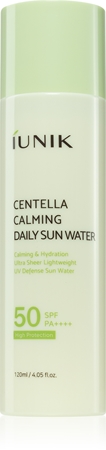 iUnik Centella Calming Daily Sun Water beruhigendes Tonikum SPF 50+