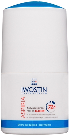 Iwostin Aspiria Roll-on antiperspirant för överdriven svettning 72 tim