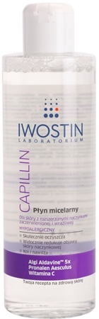 Iwostin Capillin reinigendes Mizellenwasser für empfindliche Haut mit der Neigung zum Erröten