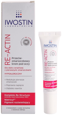 Iwostin Re-Actin przeciwzmarszczkowy krem pod oczy dla cery wrażliwej