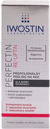 Iwostin Re-Liftin Perfectin Profesjonalny peeling na noc do skóry dojrzałej