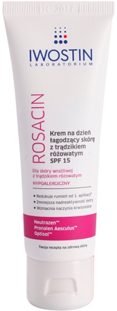 Iwostin Rosacin Soothing Day Cream against Redness SPF 15