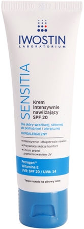 Iwostin Sensitia krem intensywnie nawilżający SPF 20