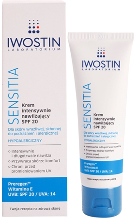 Iwostin Sensitia krem intensywnie nawilżający SPF 20