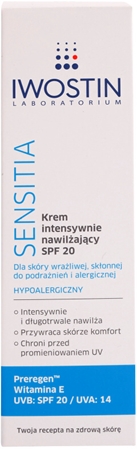 Iwostin Sensitia krem intensywnie nawilżający SPF 20