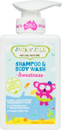 Jack N’ Jill Sweetness Sanftes Duschgel und Shampoo für Kinder 2 in 1