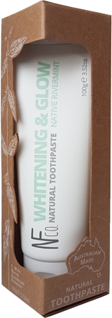 The Natural Family Co. Whitening & Glow φυσική οδοντόπαστα για ευαίσθητα δόντια