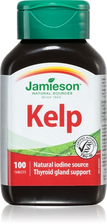 Jamieson Kelp tablety pro správnou funkci štítné žlázy