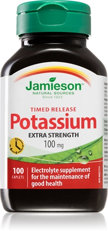 Jamieson Potassium Extra Strength 100 mg tablety pro podporu činnosti nervové soustavy