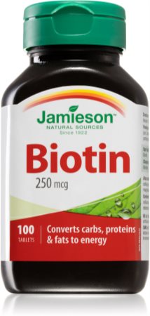 Jamieson Biotin 250mg doplněk stravy pro krásné vlasy a pokožku