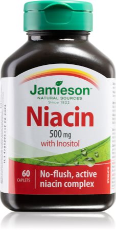 Jamieson Niacín 500 mg with Inositol tablety na podporu zdravia nervovej sústavy