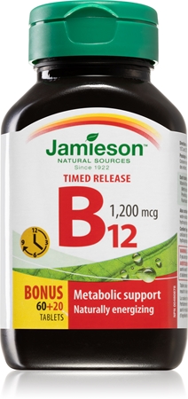 Jamieson B12 1,200 mcg tablety pro podporu krvetvorby