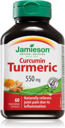 Jamieson Curcumin Turmeric 550 mg kapsle pro udržení normální hladiny cholesterolu