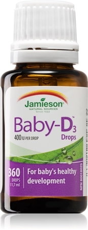 Jamieson Baby Vitamin D3 400 IU Tropfen für die gesunde Entwicklung von Kindern