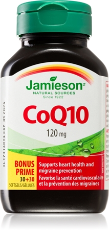 Jamieson CoQ10 120 mg měkké tobolky pro normální funkci srdce a cév