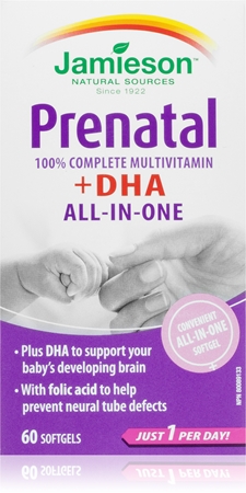 Jamieson Prenatal complete s DHA a EPA měkké tobolky pro těhotné a kojící ženy