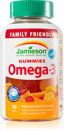 Jamieson Omega-3 Gummies Weichkapseln zum Kauen mit essenziellen Fettsäuren