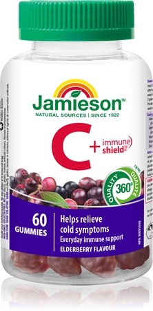 Jamieson C + Immune Shield Gummies capsules molles à mâcher pour soutenir le système immunitaire