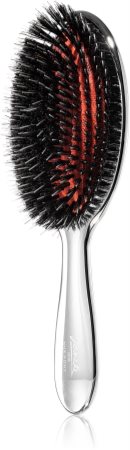 Janeke Chromium Line Air-Cushioned Brush with Bristles and Nylon Reinforcement οβάλ βούρτσα για τα μαλλιά