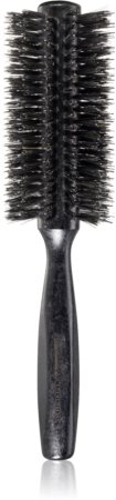 Janeke Black Line Tumbled Wood Hairbrush Ø 55mm στρογγυλή βούρτσα για τα μαλλιά με τρίχες από νάιλον και αγριογούρουνο
