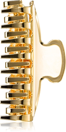 Hair Jaw JANEKE - gold plated brown 9,5cm x 3,5cm x 8cm