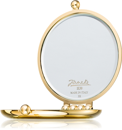 Janeke Gold Line Golden Double Mirror kosmetické zrcátko