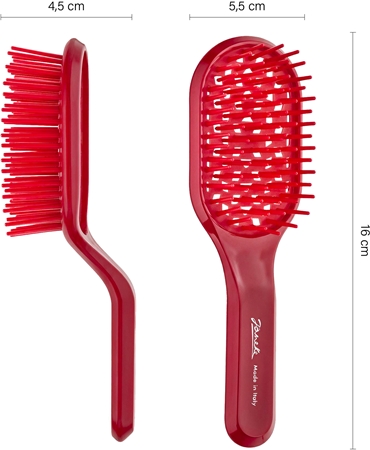 Janeke Curvy Vented Brush Flache Bürste für ein schnelleres Föhn-Styling