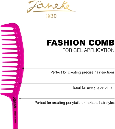 Janeke Fashion Comb For Gel Application Kamm zum Auftragen von Gel-Produkten