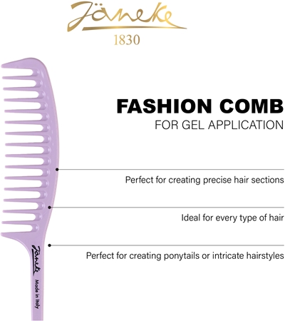 Janeke Fashion Comb Lilla grzebień do włosów