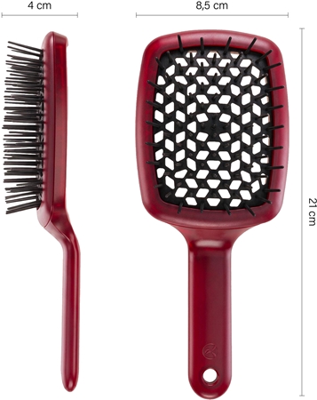 Janeke Curvy "M" Vented Brush Flache Bürste für thermische Umformung von Haaren