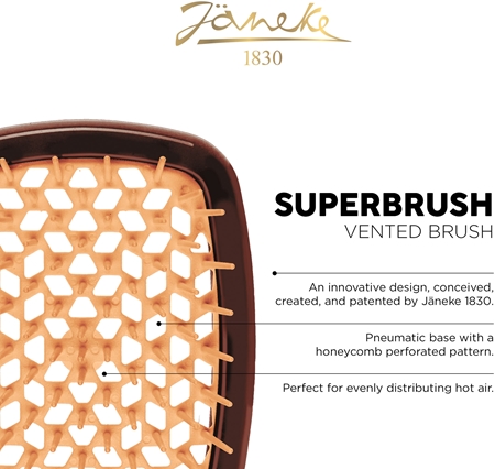 Janeke Superbrush επίπεδη βούρτσα για τα μαλλιά