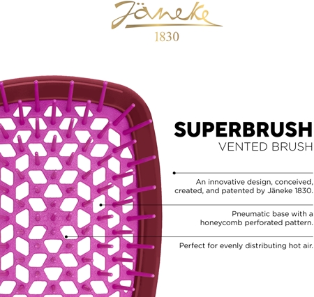 Janeke Superbrush επίπεδη βούρτσα για τα μαλλιά