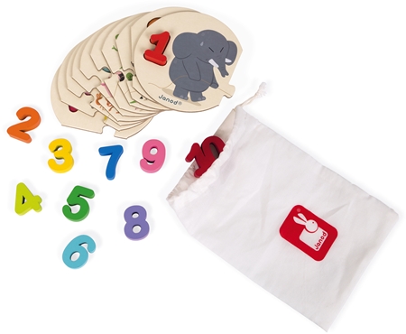 Janod Puzzle I Learn juego de formas encajables