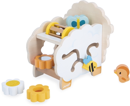 Janod Multi-Activity Sheep Activity Spielzeug aus Holz