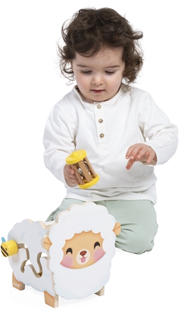Janod Multi-Activity Sheep Activity Spielzeug aus Holz
