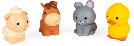 Janod Bath Toy 4 Animal Squirters hračka do vody