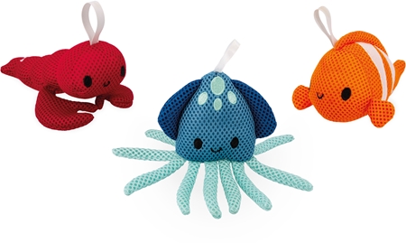 Janod Bath Toy Set of 3 Sea Foam Paddlers legetøj til vand
