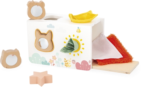 Janod Pure Sensory Tissue Box Activity Steckspielzeug